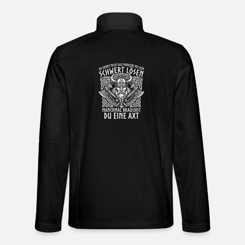 Vikings comiques : Le Brave Guerrier - Veste en tissu softshell Unisexe - noir