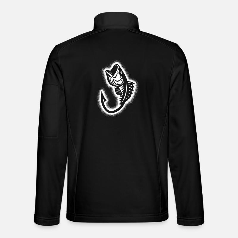 Pêcheur, pêcheur, pêcheurs, pêcheurs masculins - Veste en tissu softshell Unisexe - noir
