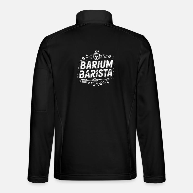 Barium Barista Coffee Science Logo - Unisex Softshell Jacket - black