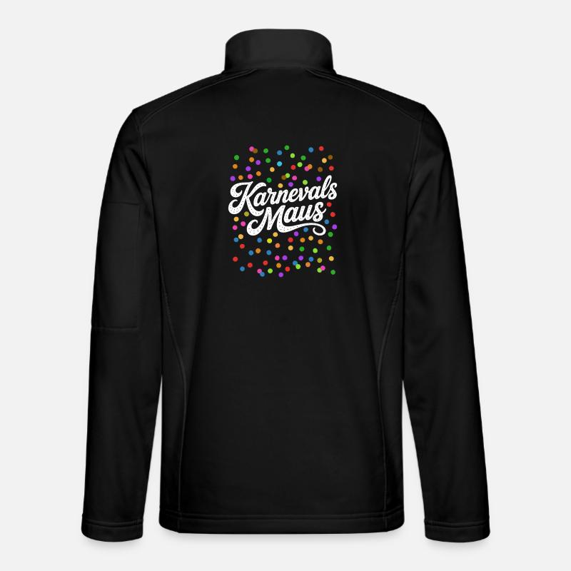 Karnevals Maus Konfetti Kostüm - Unisex Softshelljacke - Schwarz