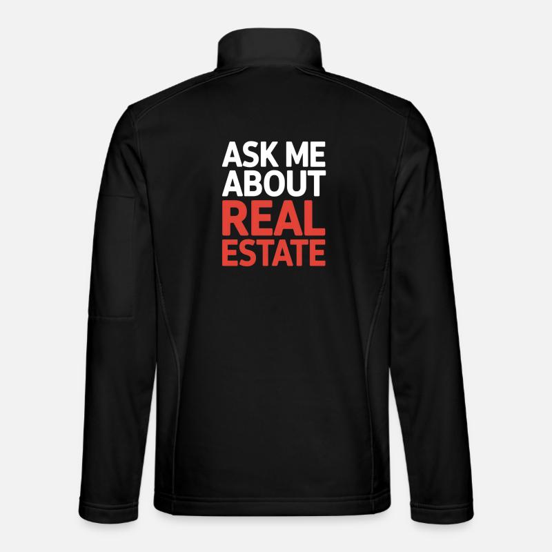 Parlez-moi de l’immobilier - Veste en tissu softshell Unisexe - noir