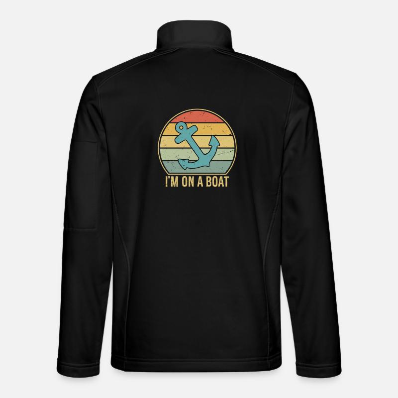 Je suis sur un bateau Veste en tissu softshell Unisexe