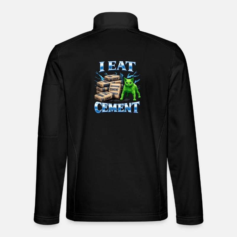 Je mange du ciment Je mange du ciment Chat Veste en tissu softshell Unisexe
