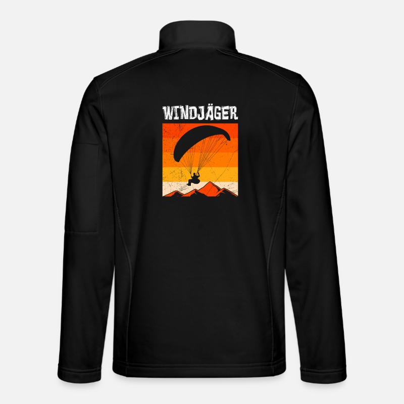 Paraglider WINDJÄGER Funny - Veste en tissu softshell Unisexe - noir