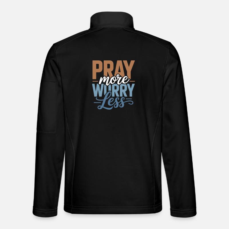 Pray More Worry Less Unisex Softshell Jacket