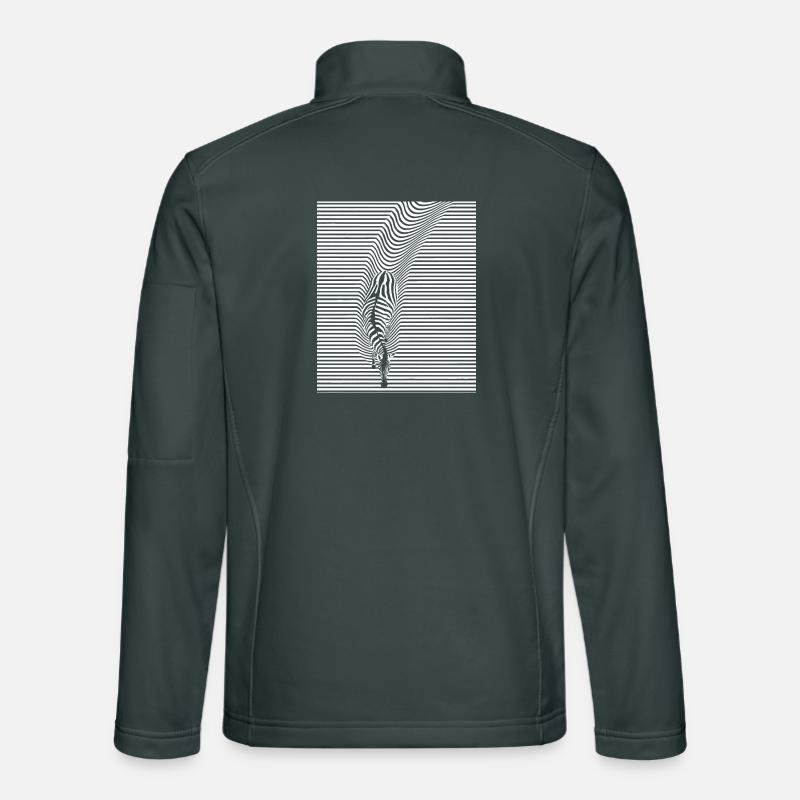 Zebra Kunst Unisex Softshelljacke