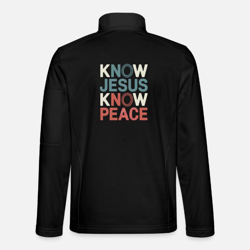 Know Jesus Know Peace Unisex Softshell Jacket