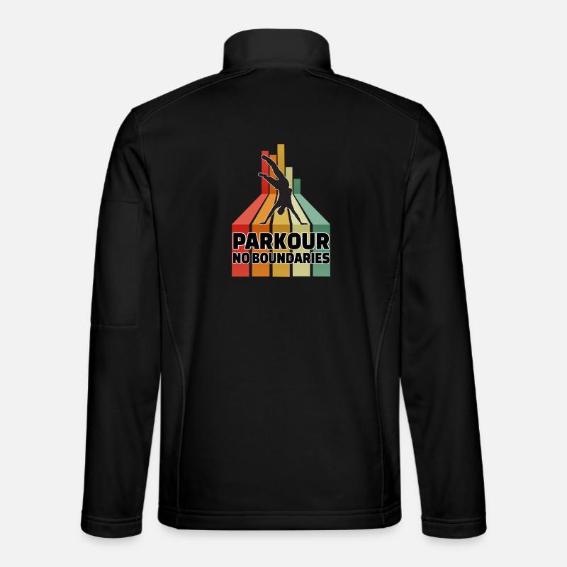 Parkour sans frontières Veste en tissu softshell Unisexe