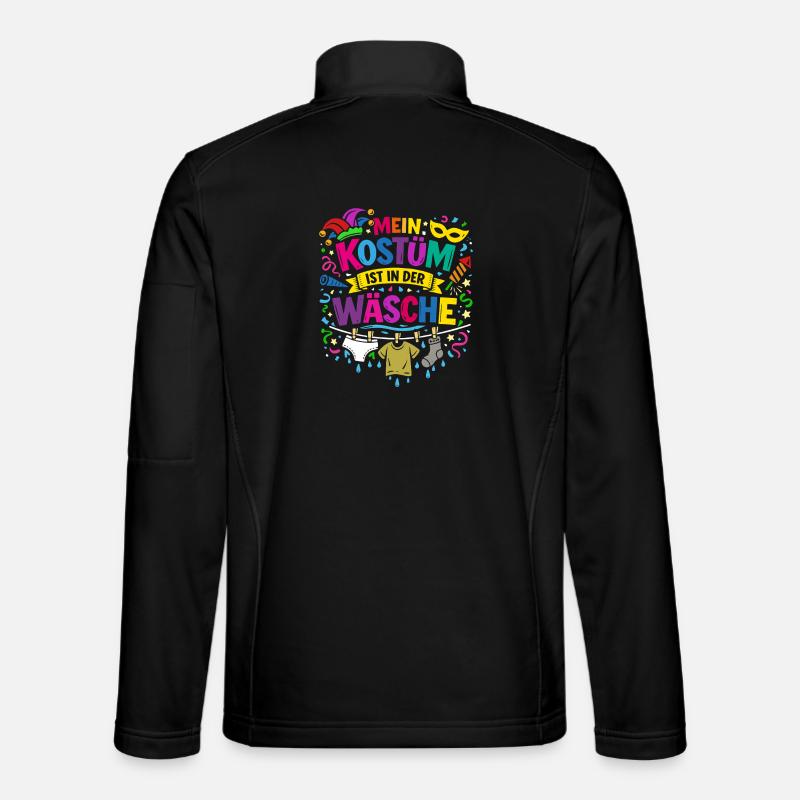 Shrovetide - Carnival - Costume Replacement - Saying - Unisex Softshell Jacket - black