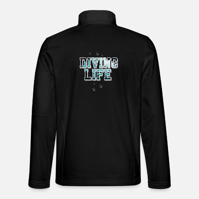 Diving Divers - Unisex Softshell Jacket - black