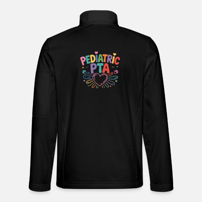 Pediatric PTA Regenbogen Herz Unisex Softshelljacke