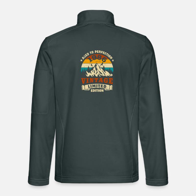 Édition limitée cadeau d’anniversaire 1986 Veste en tissu softshell Unisexe