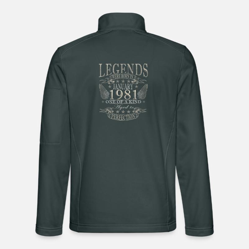 45th Birthday Original January 1981 Unisex Softshell Jacket