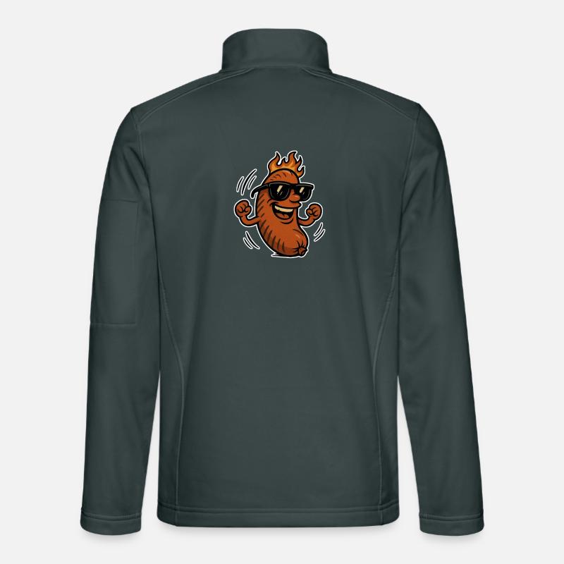 Bratwurst with sunglasses Unisex Softshell Jacket