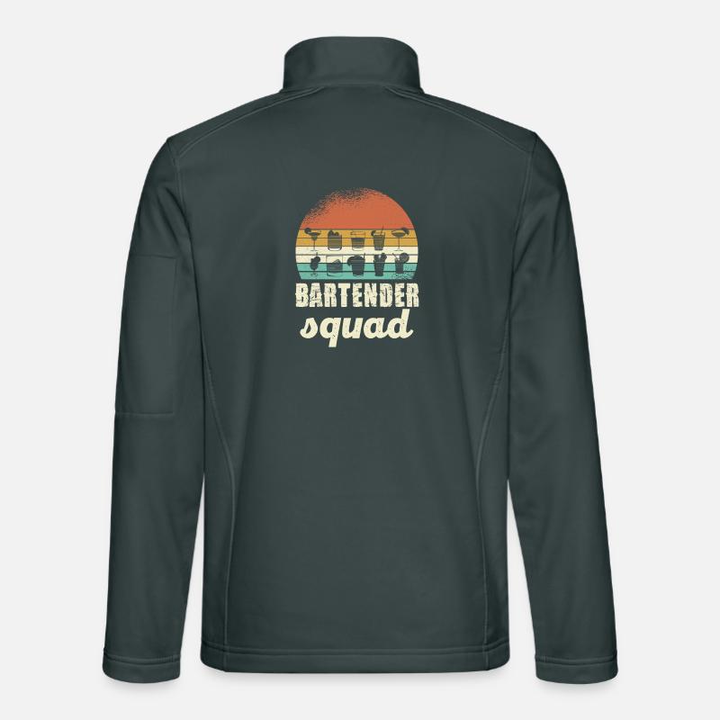 Bartender Squad Retro Unisex Softshelljacke