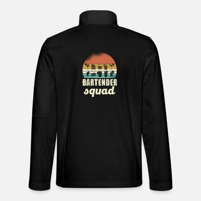 Barmans Squad Rétro - Veste en tissu softshell Unisexe - noir