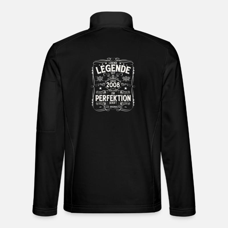 18th Birthday Legend January 2008 - Unisex Softshell Jacket - black