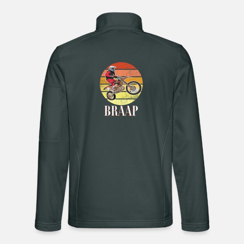 Dirt Biking Braap Unisex Softshell Jacket