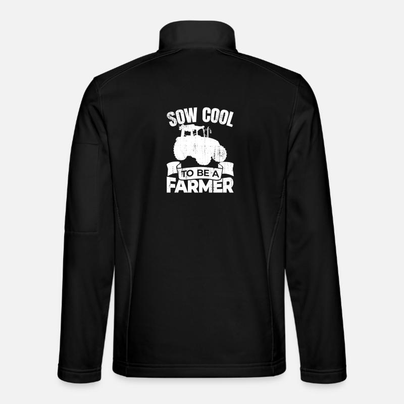 C’est génial d’être fermier - Veste en tissu softshell Unisexe - noir