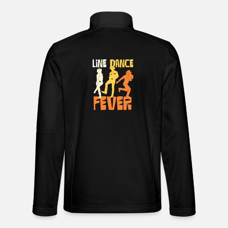 Line Dance Fever Silhouetten - Unisex Softshelljacke - Schwarz