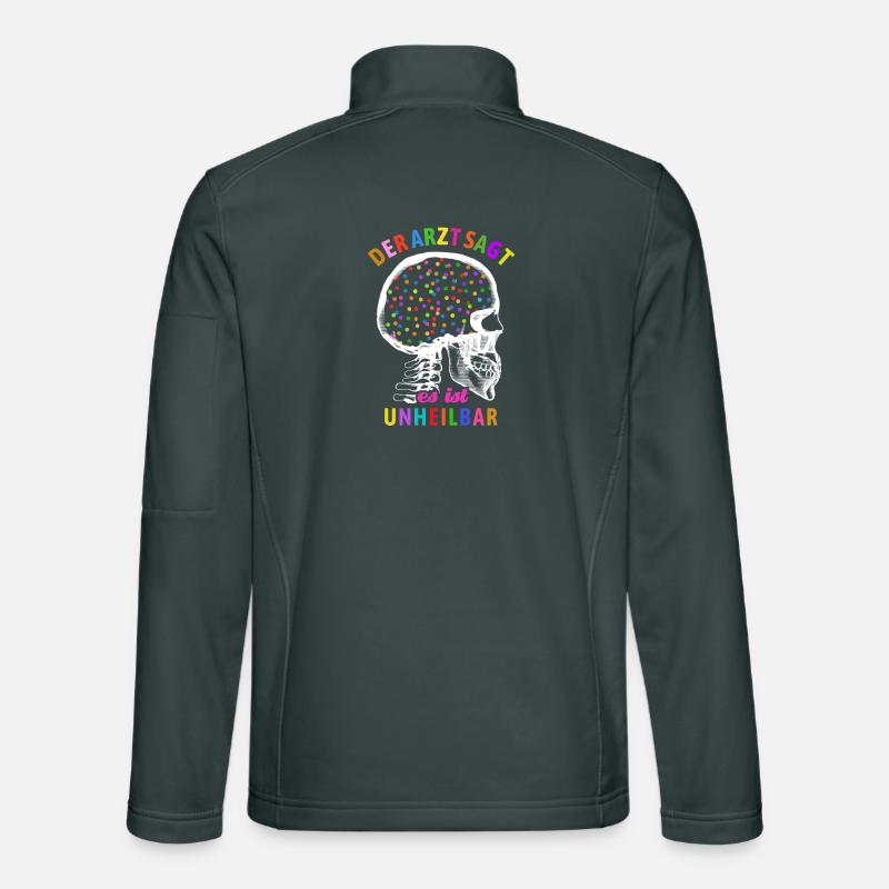 Le médecin dit que c’est incurable - confettis dans la tête Veste en tissu softshell Unisexe