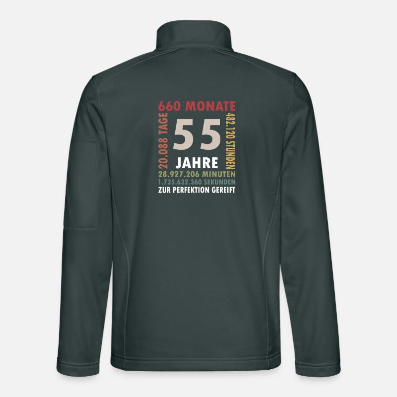 55e anniversaire vintage 55 ans Rétro 660 Veste en tissu softshell Unisexe