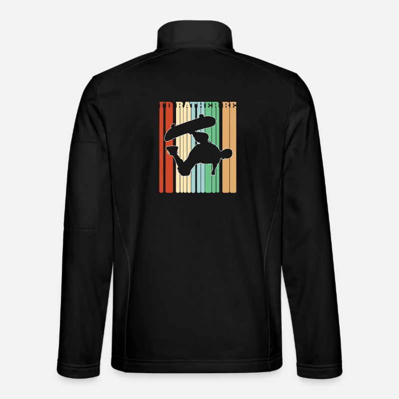 I'd Rather Be Skateboarding - Unisex Softshell Jacket - black