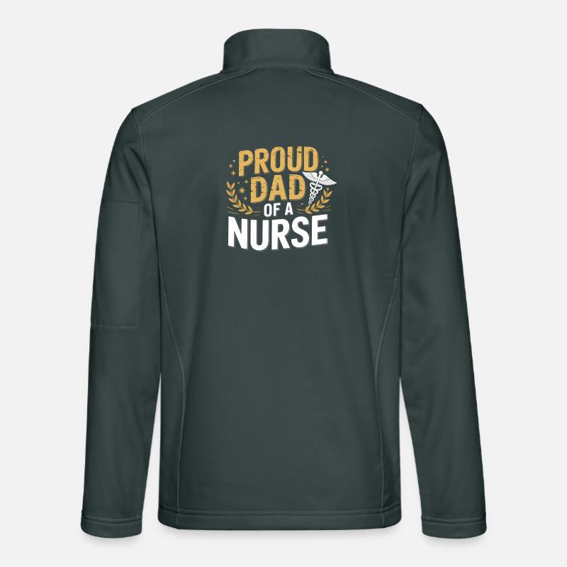 Père fier d’un soignant Veste en tissu softshell Unisexe