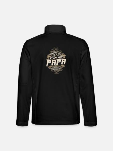 Bâtisseur de scène Papa - Veste en tissu softshell Unisexe - noir