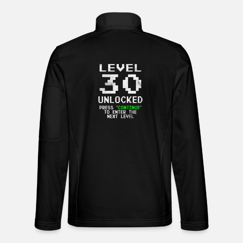 Level 30 Unlocked - Unisex Softshell Jacket - black