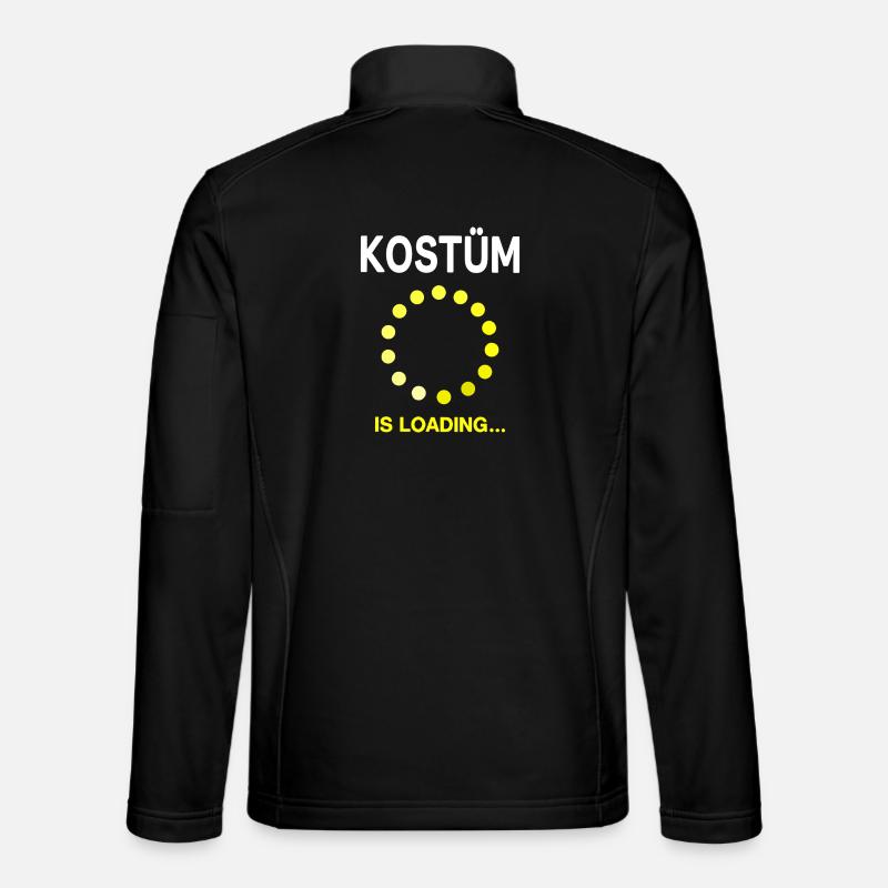 Fasnet Fasching Karneval Kostüm is Loading - Unisex Softshelljacke - Schwarz