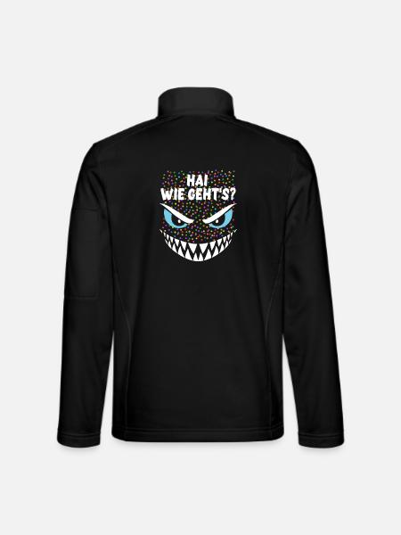 Requin, comment vas-tu ? | Costume, Carnaval, Déguisement - Veste en tissu softshell Unisexe - noir