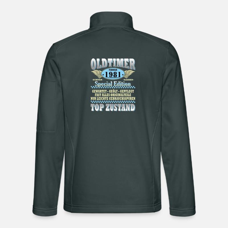 45e anniversaire Oldtimer Millésime de février 1981 Veste en tissu softshell Unisexe