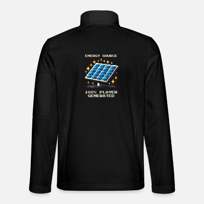 Solar Energy | Offgrid & Self-Sufficiency - Unisex Softshell Jacket - black