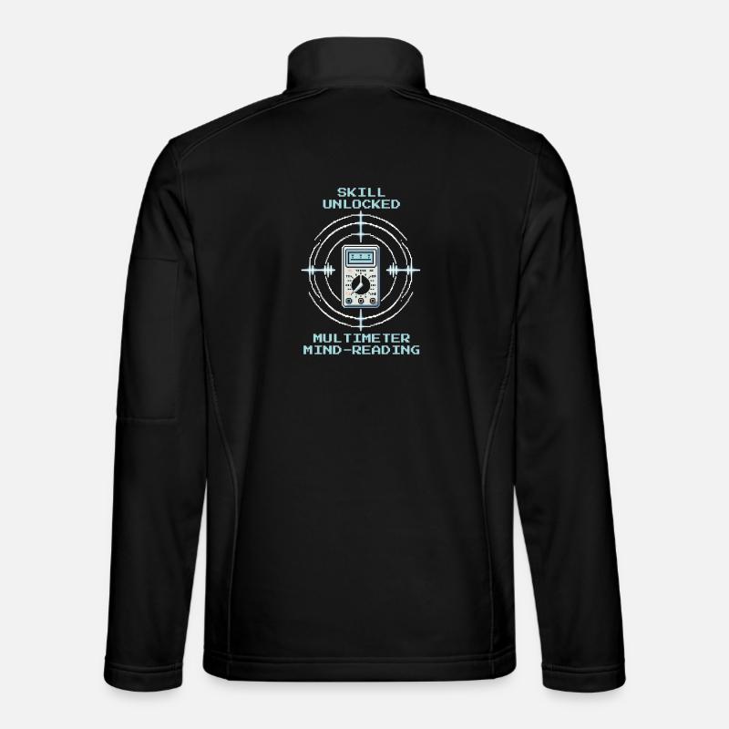 Multimeter-Mindreading | Messen Elektriker - Unisex Softshelljacke - Schwarz