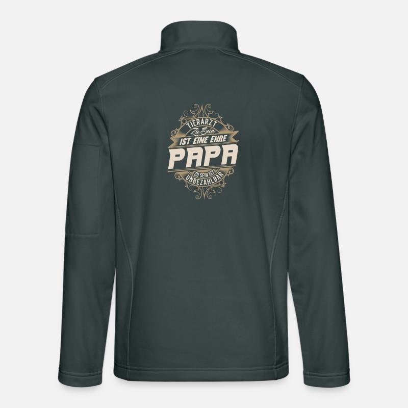 Tierarzt Papa Unisex Softshelljacke