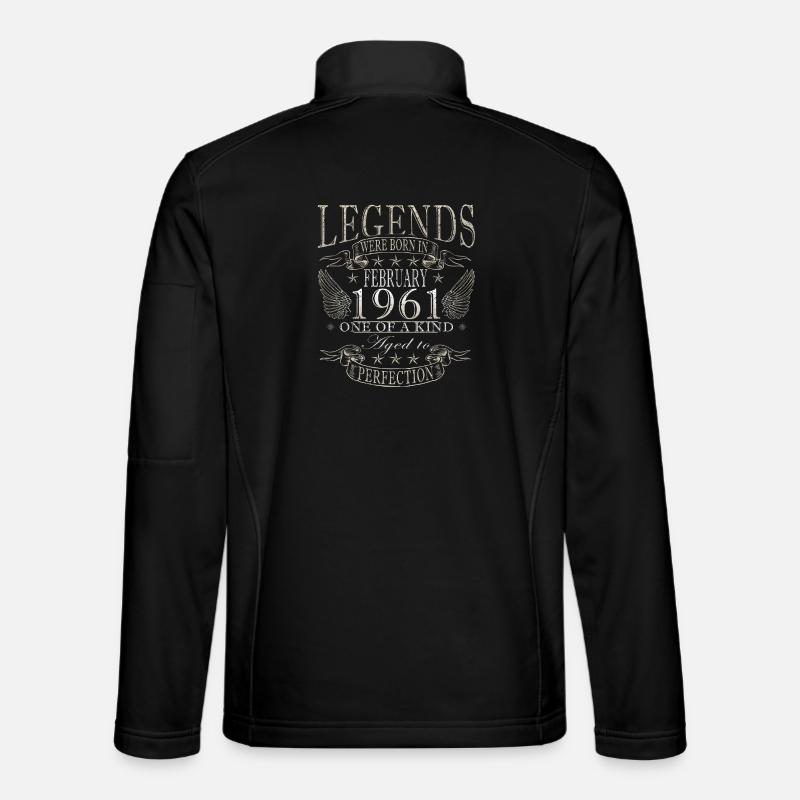 Février 1961 Jubilé 1961 Légendes Février - Veste en tissu softshell Unisexe - noir