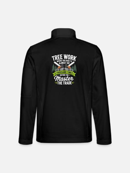 Chainsaw Championship in the Forest - Unisex Softshell Jacket - black