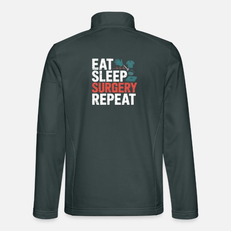 Eat Sleep Surgery Repeat Unisex Softshell Jacket