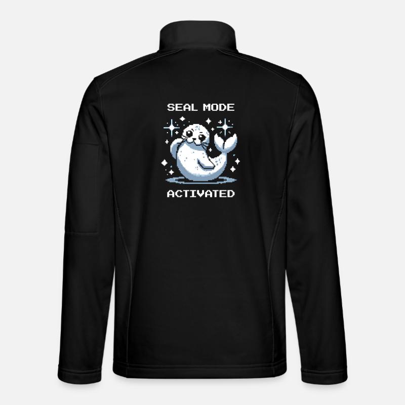 Mode scellement sur | Robbe Mood - Veste en tissu softshell Unisexe - noir