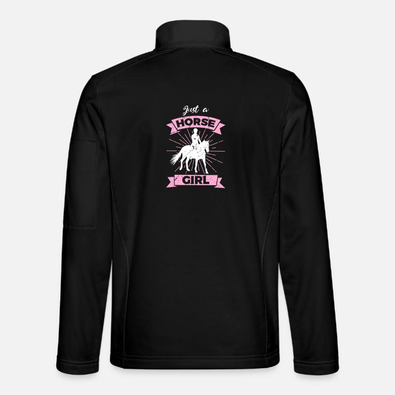 Just a Horse Girl - Unisex Softshell Jacket - black