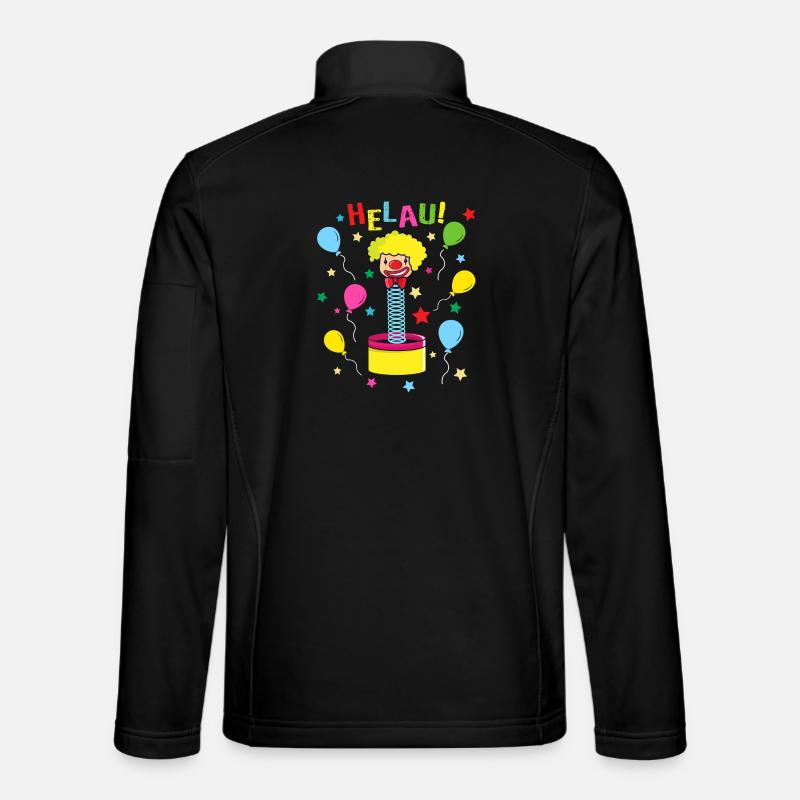 Helau Mainz Carnival Clown - Unisex Softshell Jacket - black