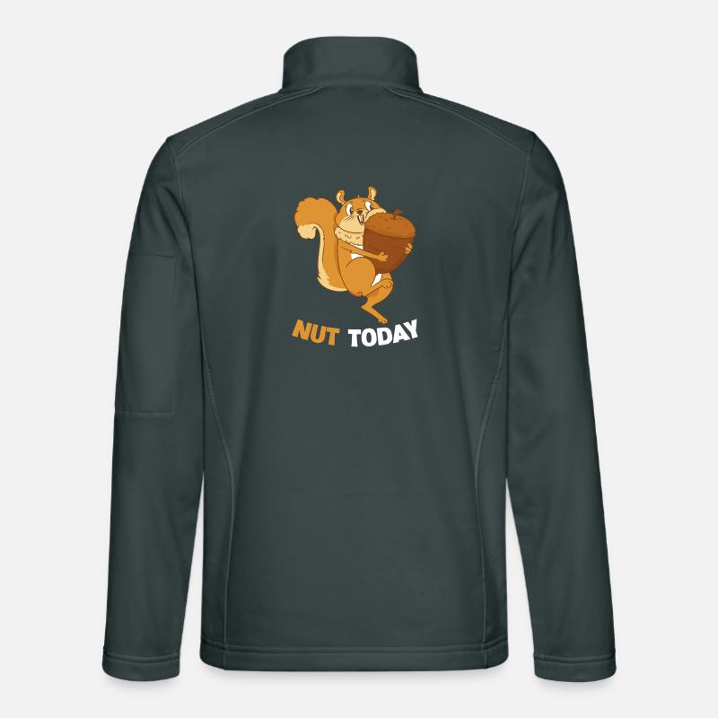 NUT TODAY Eichhörnchen Eichel Unisex Softshelljacke