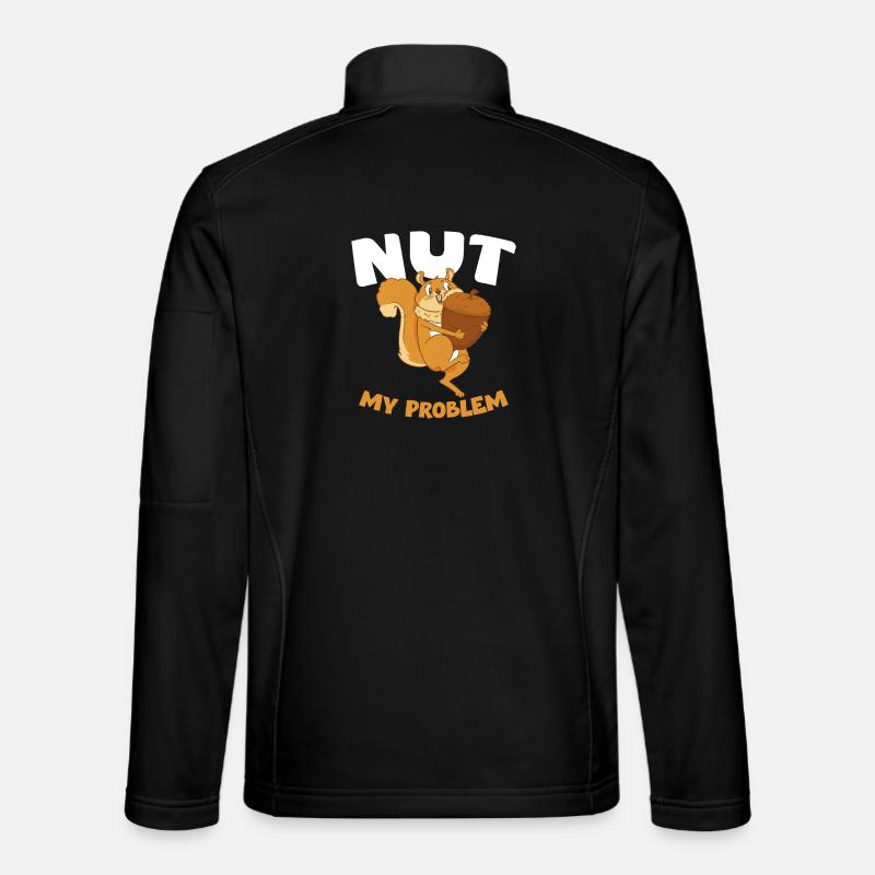 NUT MY PROBLEM Squirrel - Unisex Softshell Jacket - black