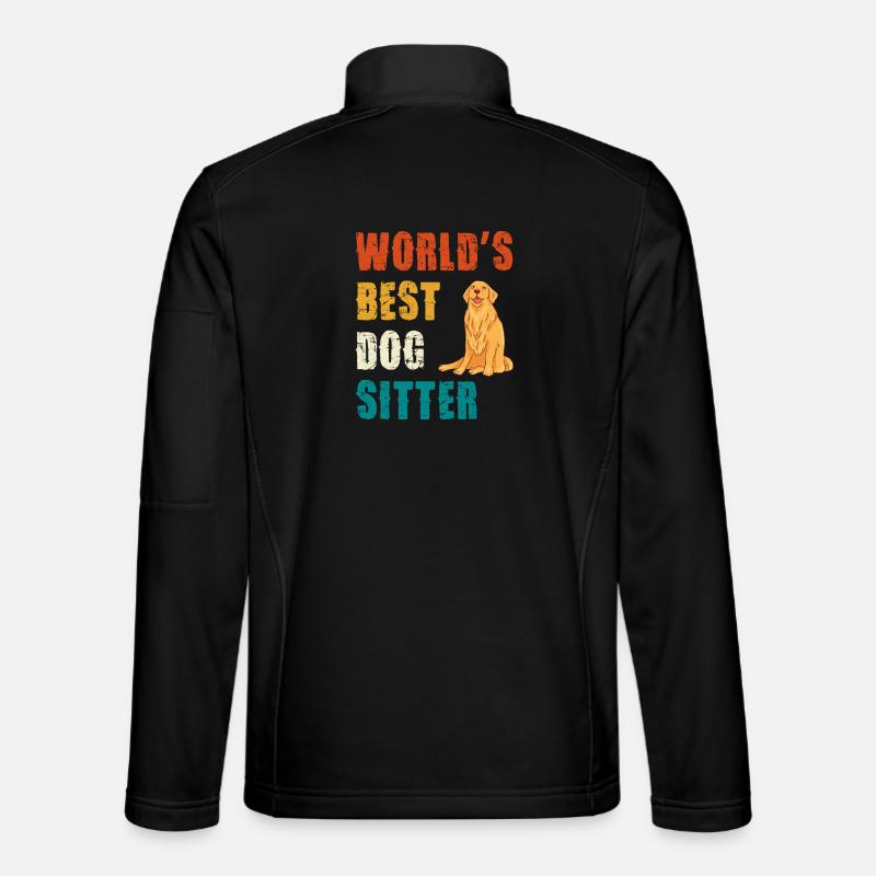 Weltbester Hundesitter - Unisex Softshelljacke - Schwarz
