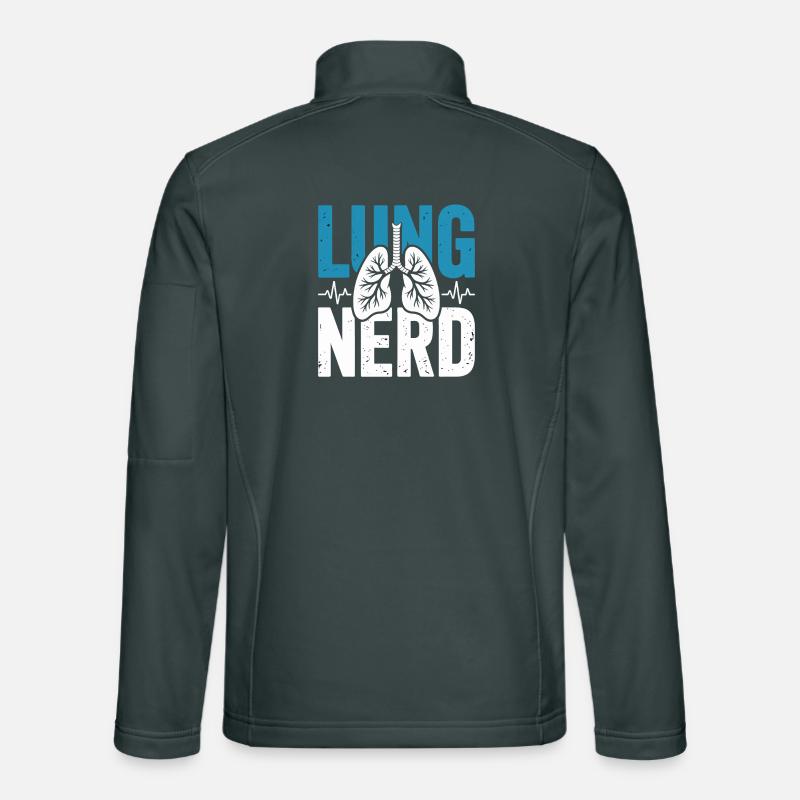 Lungen Nerd Graphic Unisex Softshelljacke
