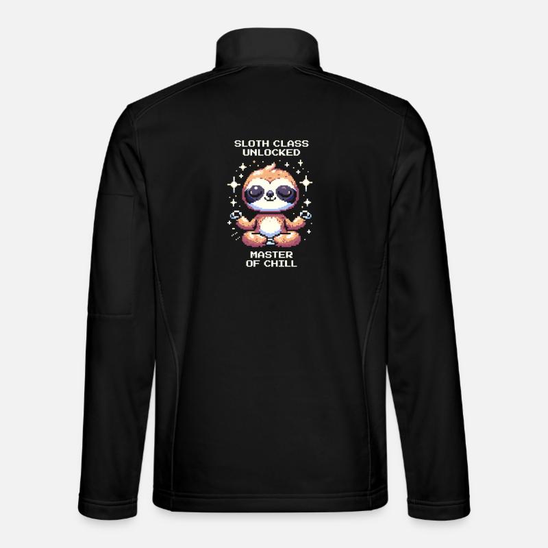 Faultier-Klasse freigeschaltet | Chill - Unisex Softshelljacke - Schwarz