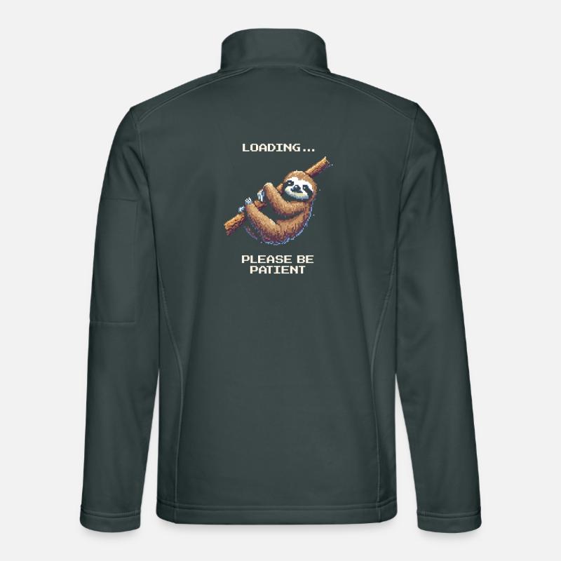 Loading... Please be patient | Sloth Humor Unisex Softshell Jacket