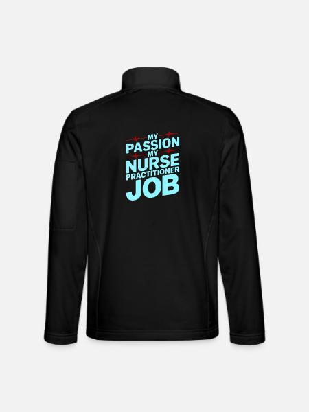 Infirmière praticienne Ma passion Ma Infirmerie Avancée - Veste en tissu softshell Unisexe - noir - Dos