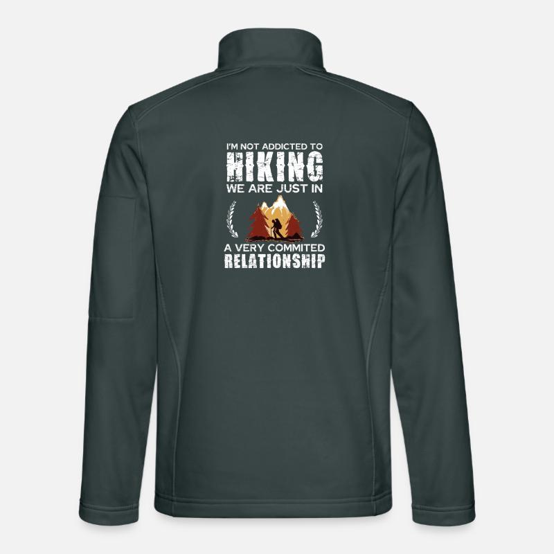 Hiking Commitment Tee Design Unisex Softshell Jacket